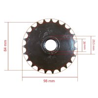 Kettenrad Ritzel 428 - 23 Zähne I 26mm