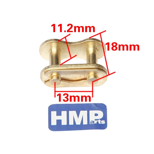 428 Gold Chain Lock For Dirt Bike, Pit Bike, ATV – HMParts, Fast Shipping