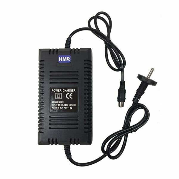 Ladegerät  mit Ladekabel 36V 1,6-2.0A mit Koax Stecker 10 mm 2-polig