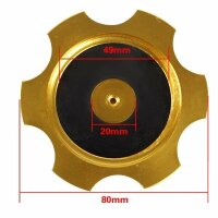 ALU Tankdeckel  goldTankverschluss Dirt Bike Pit Bike Moto Cross
