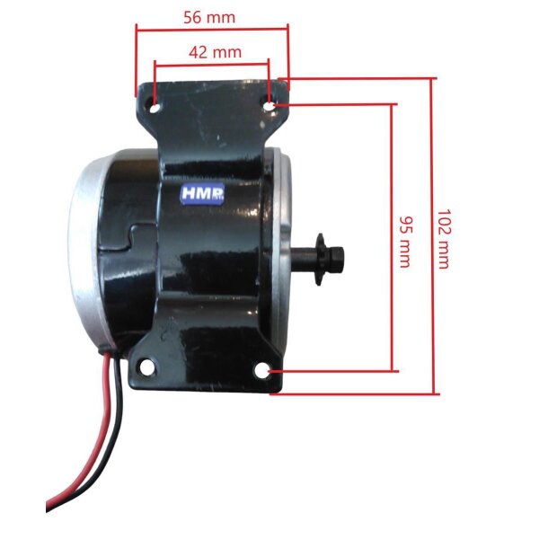 350W 24V Elektro-Bürstenmotor – 2750 U/min, Leise & Stabil Für E-Scooter, Go-Kart & Mehr