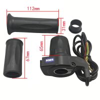 Turbo Gasgriff SET 48V 22mm Durchmesser für E-Scooter E-Bike - HMParts