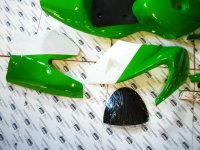 Set komplett grün weiss HMParts Pocket Bike Verkleidung 