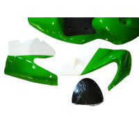 Verkleidung Set komplett grün weiss Pocket Bike HMParts