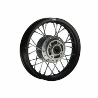 Alu Felge Eloxiert 10 Zoll vorne Schwarz 12 mm