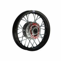 Alu Felge Eloxiert 10 Zoll vorne Schwarz 12 mm