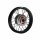 Alu Felge Eloxiert 10 Zoll vorne Schwarz 12 mm
