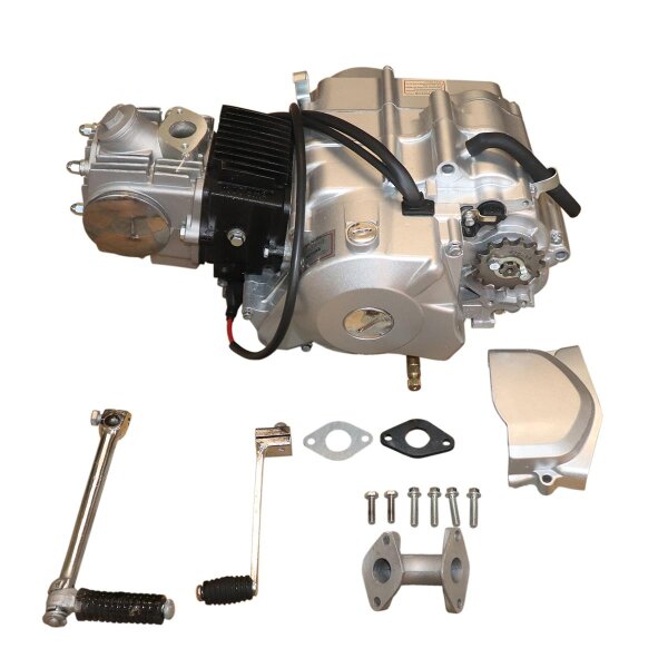 Motor Set 110ccm 4-Gang  halbautom. Kick & E-Starter unten Pitbike Monkey