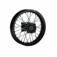 Alu Felge eloxiert 10 Zoll hinten schwarz 12 mm Typ 2
