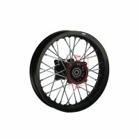 Alu Felge eloxiert 10 Zoll hinten schwarz 12 mm Typ 2