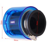 Luftfilter Performance 44mm mit Spritzschutz Quad ATV Pitbike Dirtbike
