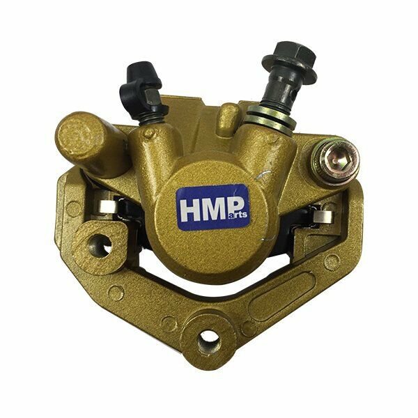 HMParts Bremssattel mit Bremsbel&auml;ge Typ 6 gold Roller Monkey Dirt Bike
