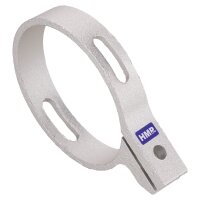 Auspuffschelle Schelle Alu oval 70/85mm, 50-150 ccm