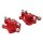 Bremssattel hinten und vorne rot Pocket Bike Mini Quad Cross E Scooter