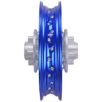 HMParts Alu-Felge eloxiert 10 hinten Blau Pit Bike Dirt Bike Cross