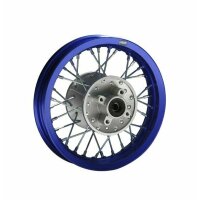 HMParts Alu-Felge eloxiert 10 hinten Blau Pit Bike Dirt Bike Cross