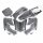 Verkleidungs SET Carbon Style Typ 2 Dirt Bike Pit Bike HMParts