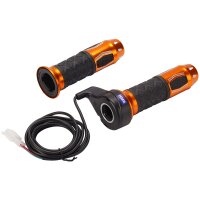 Elektro Dreh Gas Griff SET Typ 5 Gold 12- 48 V Hallgeber E-Bike E-Scooter