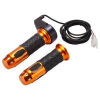 Elektro Dreh Gas Griff SET Typ 5 Gold 12- 48 V Hallgeber E-Bike E-Scooter