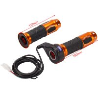 Elektro Dreh Gas Griff SET Typ 5 Gold 12- 48 V Hallgeber E-Bike E-Scooter