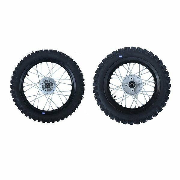 Alu Felgen SET Eloxiert 110-125 ccm 10/10 SW Pit Bike Dirt Bike Cross  HMParts