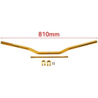 HMParts Pit Bike Dirt Bike Cross 810 mm Alu Lenker Strebe eloxiert Gold Typ 13
