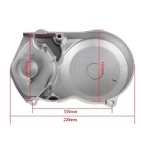 HMParts Pit Bike Dirt Bike Lifan ATV Quad Motordeckel Zündung Typ 17 Silber