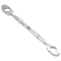 HMParts Pit Dirt Bike Lenkerstrebe Performance Alu silber eloxiert / verstellbar