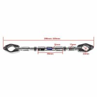 HMParts Pit Dirt Bike Lenkerstrebe Performance Alu silber eloxiert / verstellbar