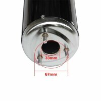 Auspuff Endtopf Typ 32 rot Quad ATV Bashan Shineray Jingling