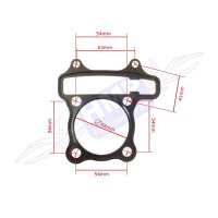 Zylinderkopfdichtung GY6 150 ccm (157 QMI) Roller Quad Top End Dichtsatz HMParts
