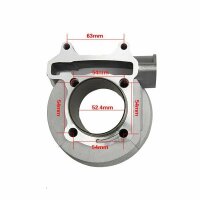 Zylinder - Set 125ccm 157QMI GY6 China Roller Scooter 4 Takt
