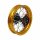 Alu Felge eloxiert 10 Zoll hinten gold 12 mm Typ2