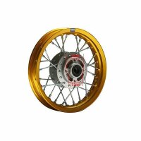 Alu-Felge Eloxiert 10 Zoll vorne Gold 12mm Pit Bike Dirt...