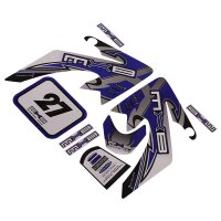 Aufkleber Set  X - Blau Pit Bike Dirt Bike HMParts
