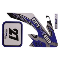 Aufkleber Set  X - Blau Pit Bike Dirt Bike HMParts
