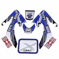 Aufkleber Set  X - Blau Pit Bike Dirt Bike HMParts