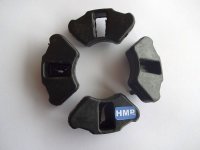 HMParts Dirt Pit Bike Ruckd&auml;mpfer Gummi Set f&uuml;r Trommelbremse 12 Zoll Typ 1