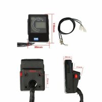 Tacho Tachometer Typ 5 Schwarz Quad ATV Buggy Jinling  HMParts