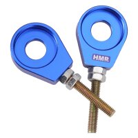 HMParts Dirt Bike Pit Bike Moto Cross Orion Kettenspanner - Typ11 12mm BLAU