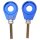 HMParts Dirt Bike Pit Bike Moto Cross Orion Kettenspanner - Typ11 12mm BLAU