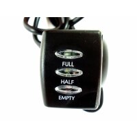 Hallgeber E-Bike Daumengas Ladeanzeige & Turbo/Eco-Modus-Schalter 6-polig - 48 Volt E-Scooter HMParts