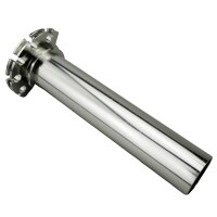 Alu Gasgriff Dreh Gas Griff Set T13 silber Dirt Bike Pocket Bike Monkey