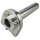 Alu Gasgriff Dreh Gas Griff Set T13 silber Dirt Bike Pocket Bike Monkey
