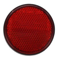 Universal Rückstrahler Katzenauge rot Rund neu HMParts