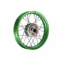 HMParts Pit Bike Dirt Bike Cross Alu Felge Eloxiert 12 Zoll vorne Grün