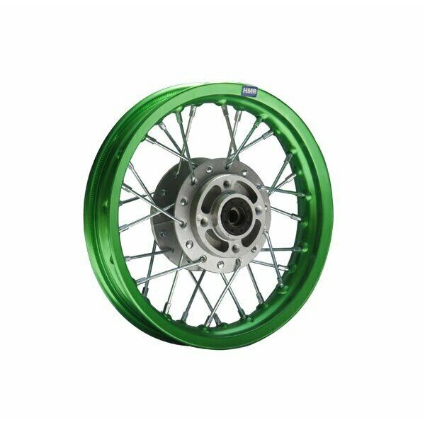 Alu-Felge Eloxiert 10 Zoll vorne Grün 12mm Pit Bike Dirt Bike Cross