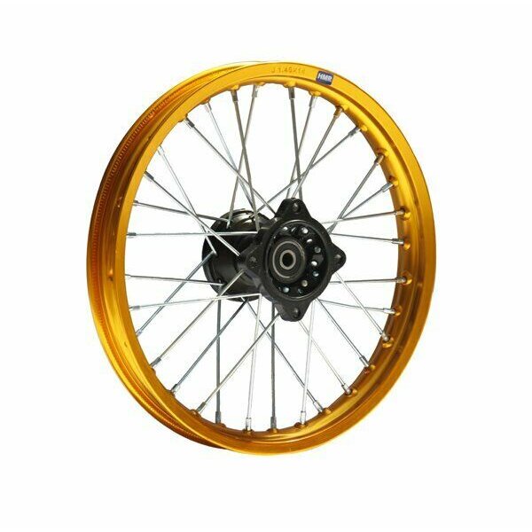 Alu Felge eloxiert 10 Zoll vorne gold 12 mm Typ2