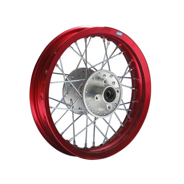 Alu Felge Eloxiert 12 Zoll hinten Rot 12mm Pit Bike Dirt Bike Cross