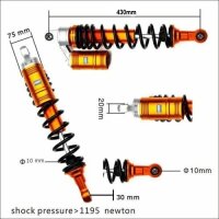 Federbein 430mm Typ2 Dirt Bike Pit Bike Quad ATV HMParts